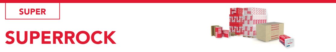 WEŁNA ROCKWOOL SUPERROCK 15 cm 150 mm Marka Rockwool