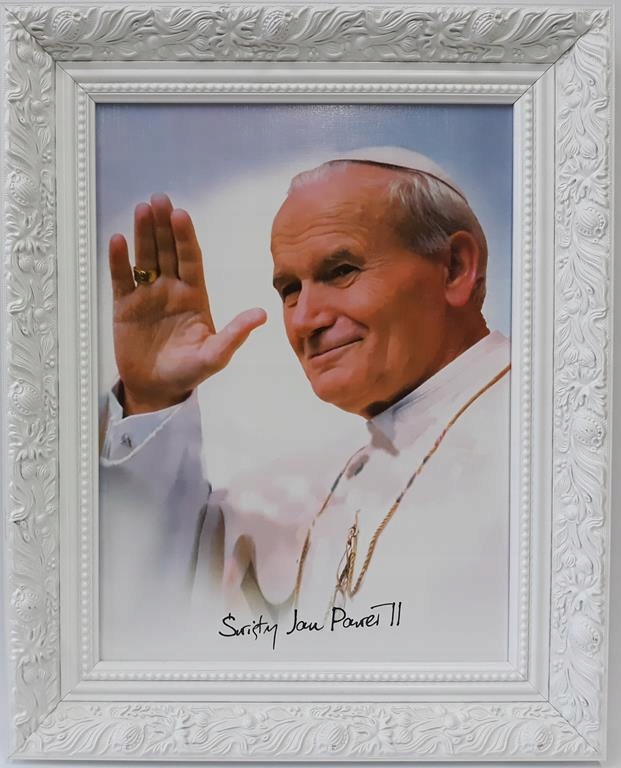 

Obraz W Białej Ramie Papież Jan Paweł II 40X50