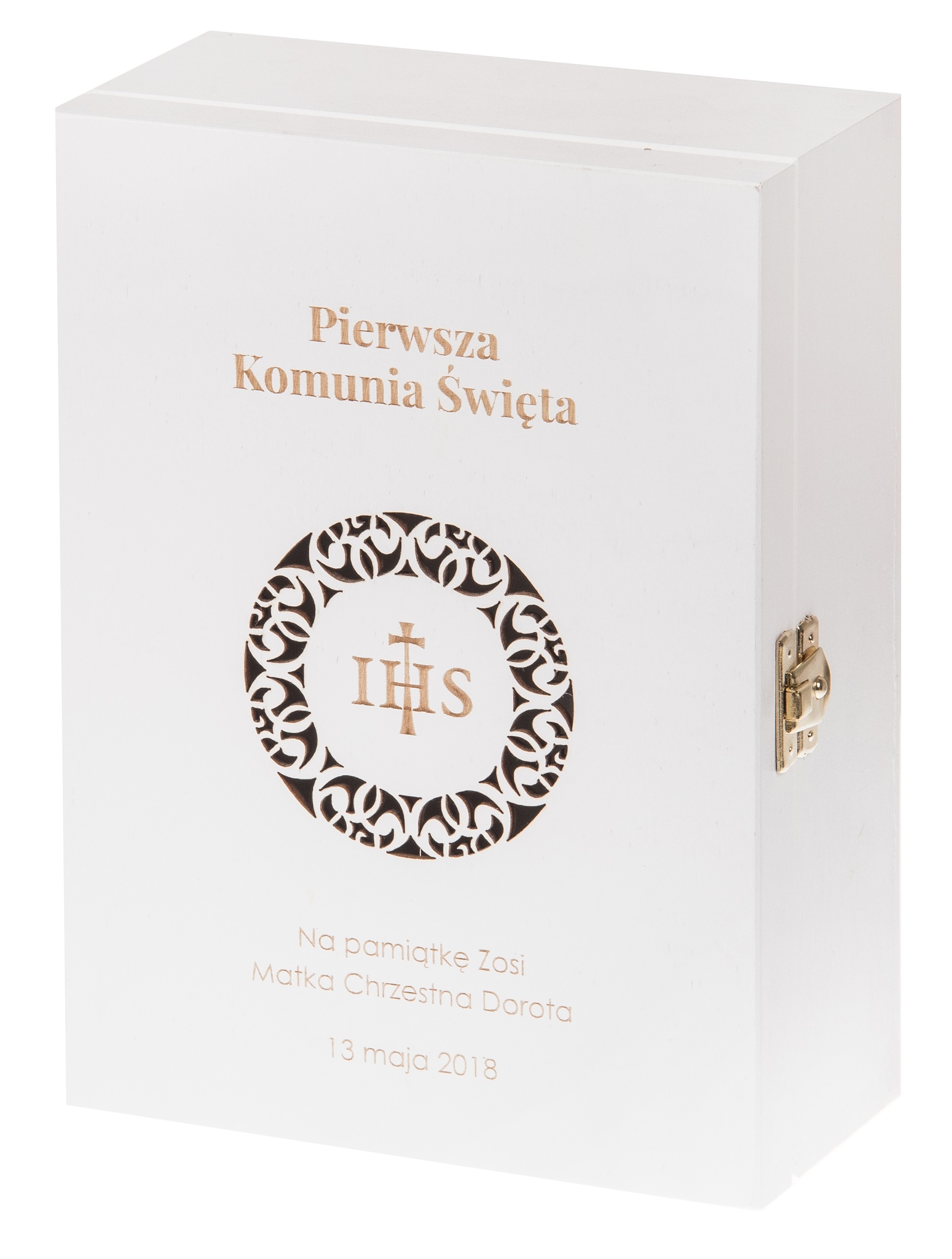 

Pudełko na Komunię Świętą Komunia Grawer