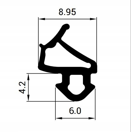 Uszczelka Uszczelki okna VEKA S-1127 BRĄZOWA 300mb Kod producenta S-1127