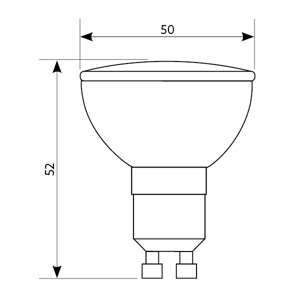 Żarówka ledowa LED SMD 2835 GU10 230V 4W zimna TUV EAN (GTIN) 5900605094693