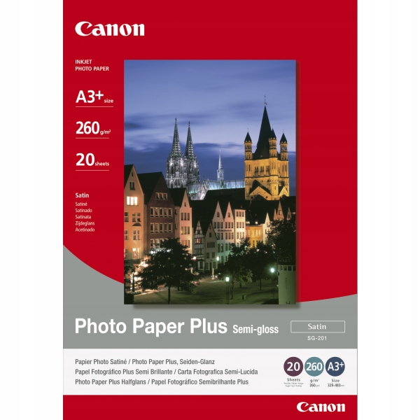 

Papier foto Canon SG-201 A3+ 260g/m2 20ar Półmat