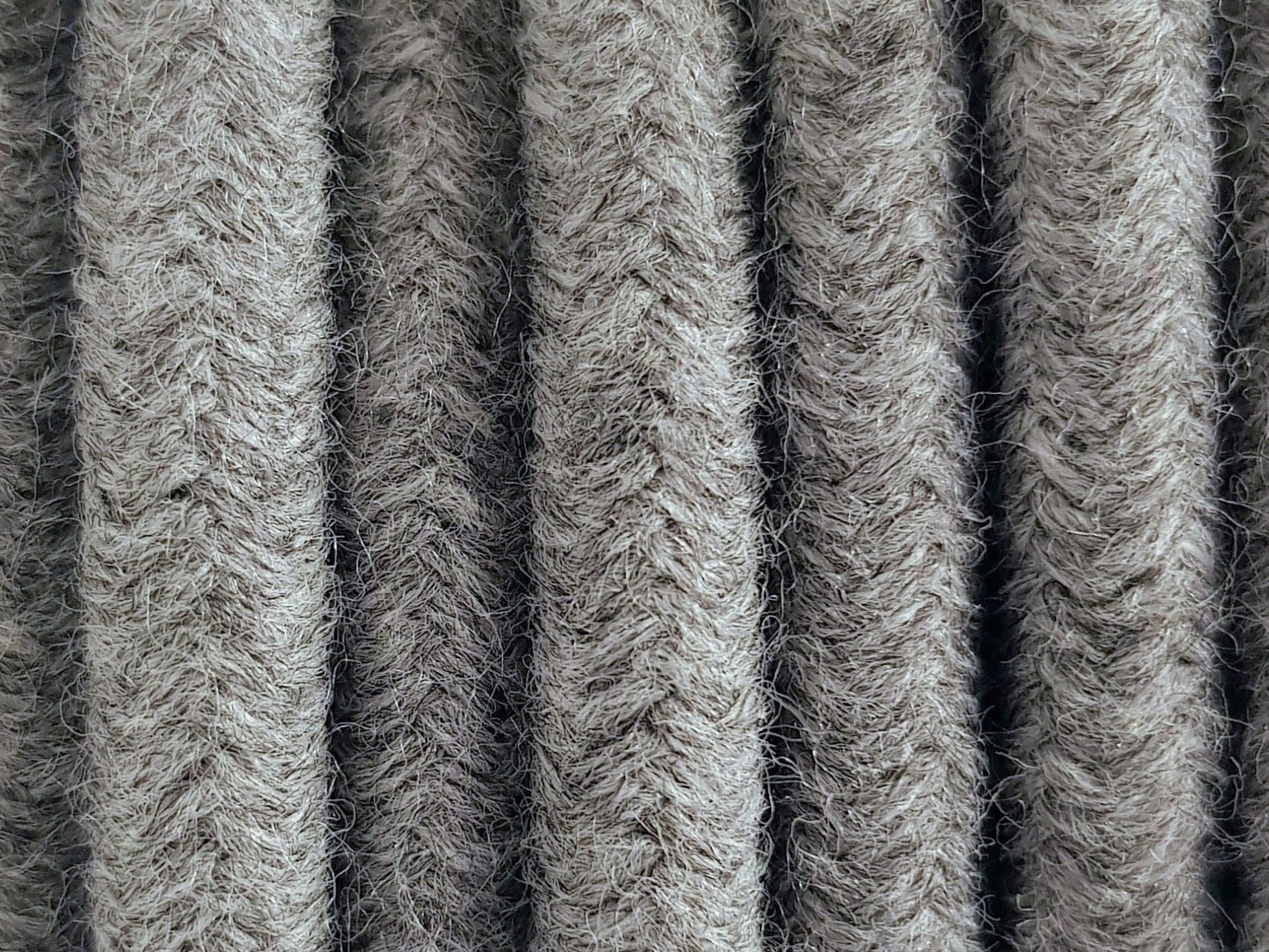 

szary naturalny przewód kabel w oplocie pająk Loft