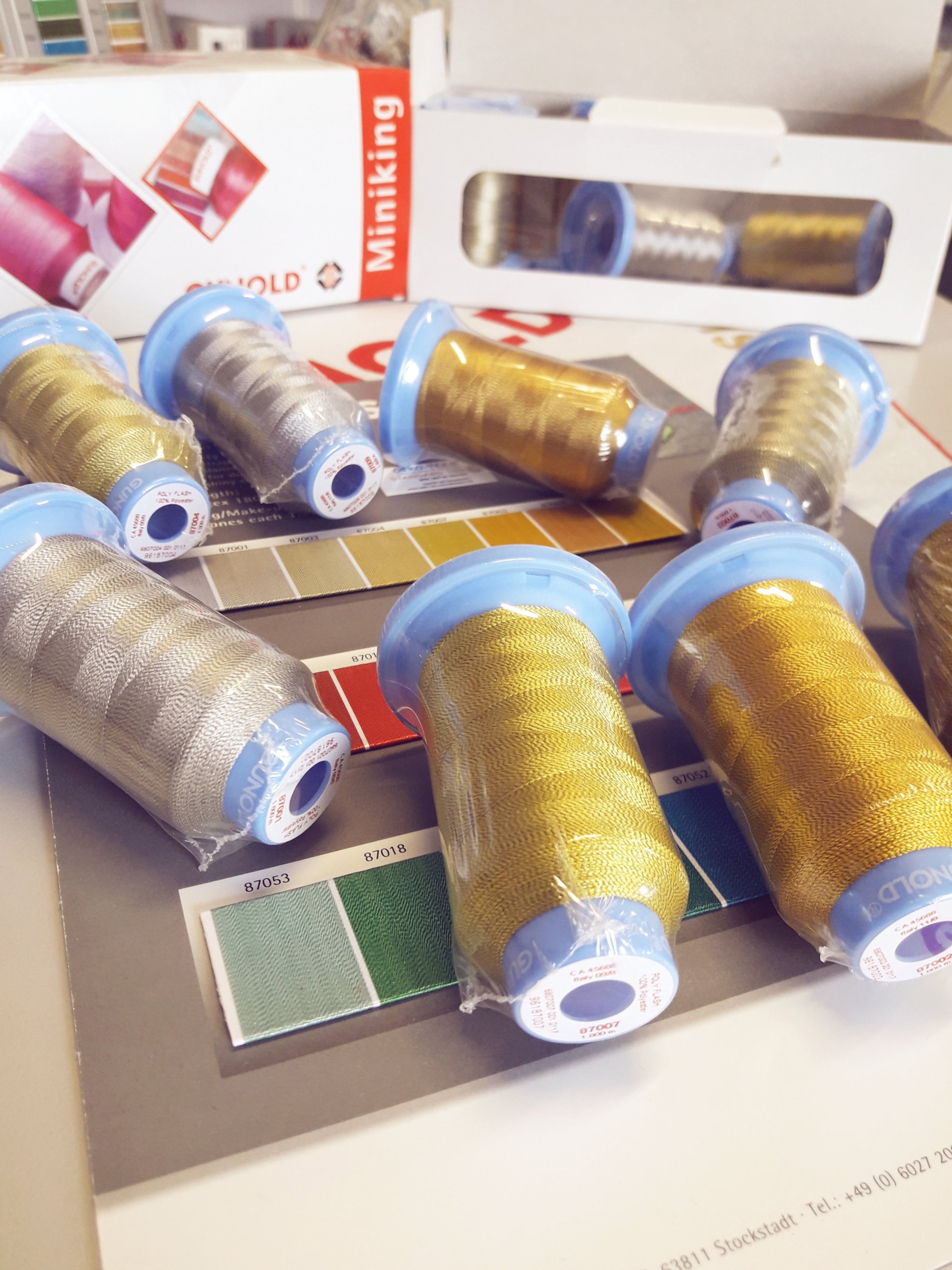 Nici do haftu poliestrowe imitacja metal GUNOLD Model Poly flash