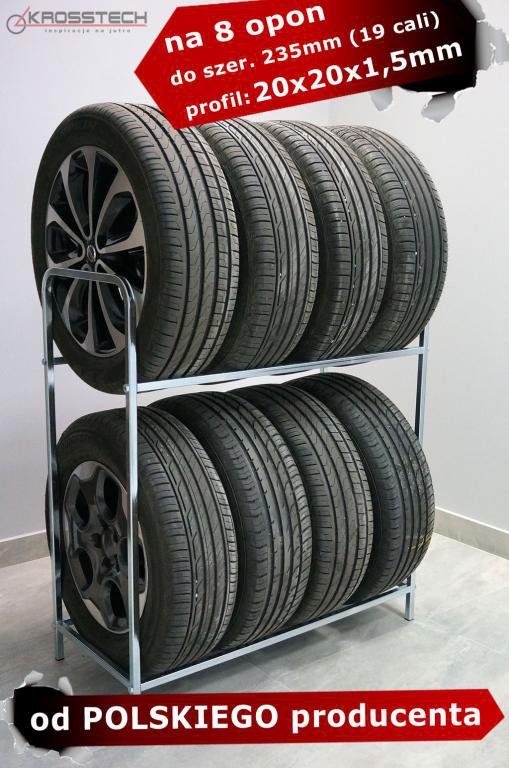 STOJAK POLKA NA OPONY KOLA FELGI MAX PION 8 OCYNK Material metal