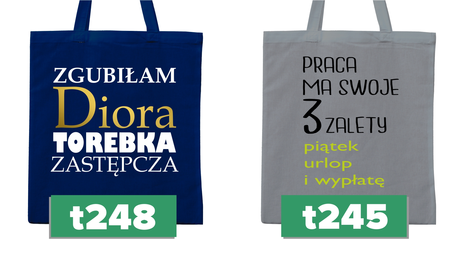 TORBY BAWEŁNIANE Z NADRUKIEM EKO DŁUGIE USZY Styl miejski