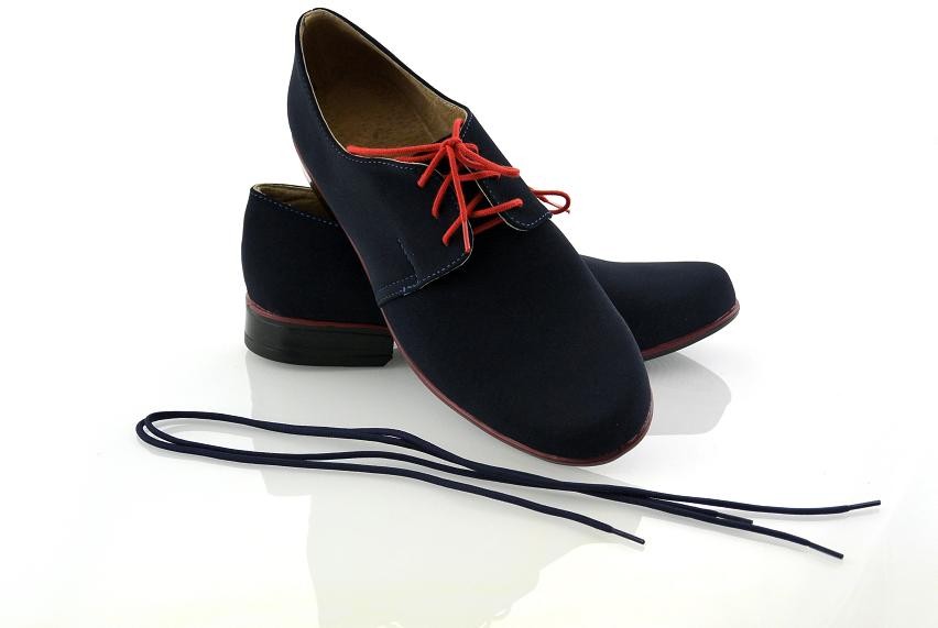 POLSKIE GRANATOWE mokasyny półbuty wizytowe r.32 Płeć chłopcy