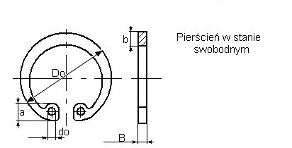SEGER Pierścień Segera Wewnętrzny W 62 Marka Neutral