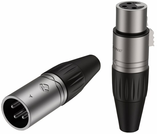 Wtyk XLR 3pin męskie proste na przewód Roxtone Rox XP3FM