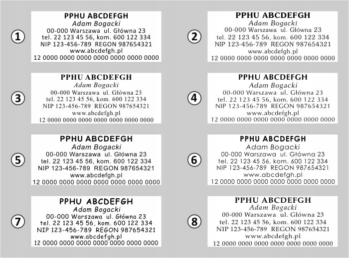PIECZĄTKA PIECZĄTKI WAGRAF B4S SZYBKO TANIO PEWNIE Kształt Prostokątna