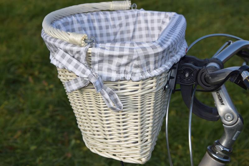 Koszyk wiklinowy rowerowy click ROWER +wkład 16kol Model Wiklinowe Cuda