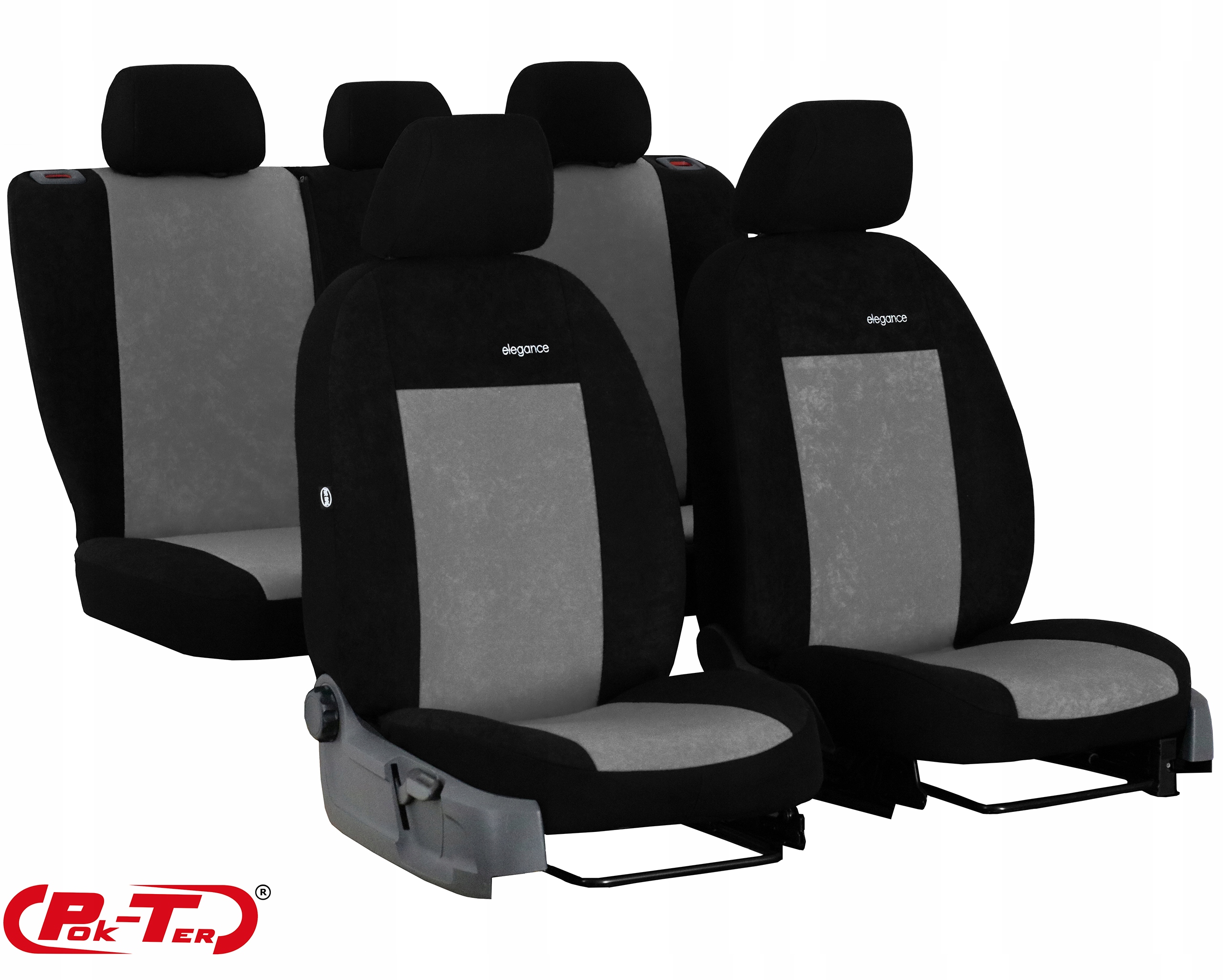 WELUROWE POKROWCE MIAROWE NA FOTELE DO VW GOLF 4 Model Elegance