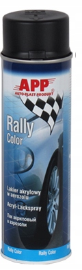 

App Rally Lakier Akrylowy Spray 500ml Czarny Mat