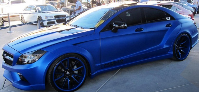 FOLIA CHROM MAT PERLA SATYNA NIEBIESKA 20m x 152cm Manufacturer New Vision