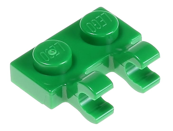 

Lego Płytka z zaczepami 1x2 60470b zielony 2 szt.