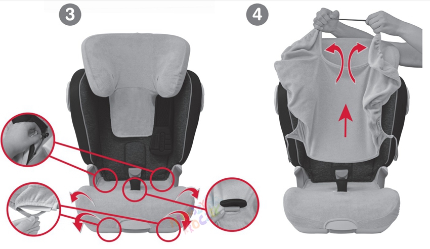 BRITAX POKROWIEC TAPICERKA LETNIA DO KIDFIX EAN 4000984190670