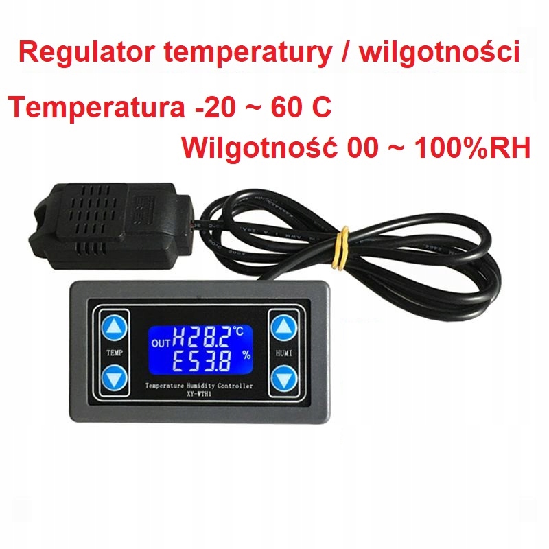 REGULATOR STEROWNIK WILGOTNOŚCI TEMPERATURY HIGRO