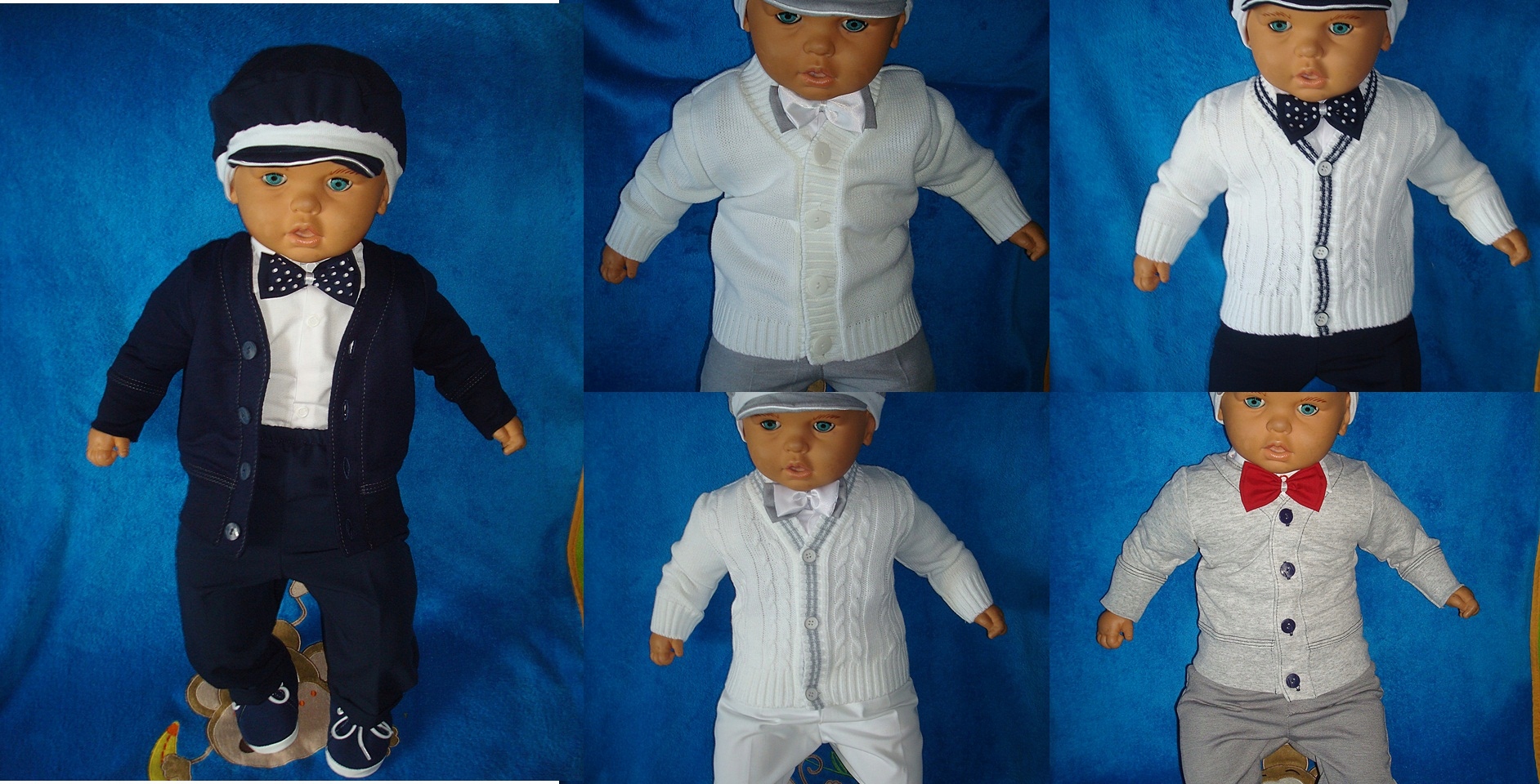 8 CZ.GARNITUREK CHRZTU KURTKA SWETEREK CHRZEST 86 Materiał dominujący bawełna