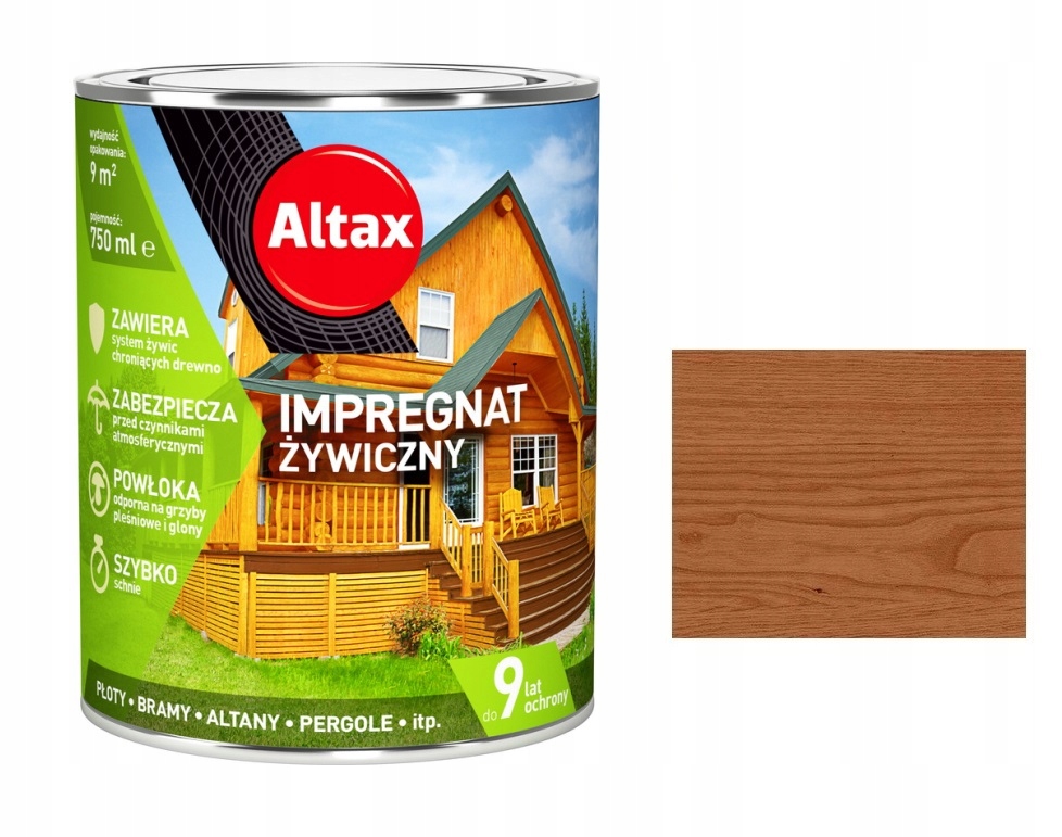 

Altax Impregnat Żywiczny Do Drewna 2,25L Mahoń