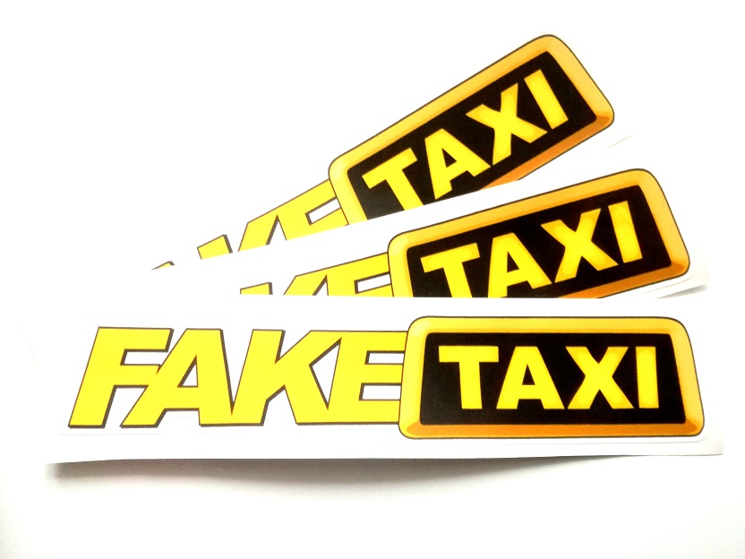 

Naklejka Fake Taxi duża, naklejki stickery