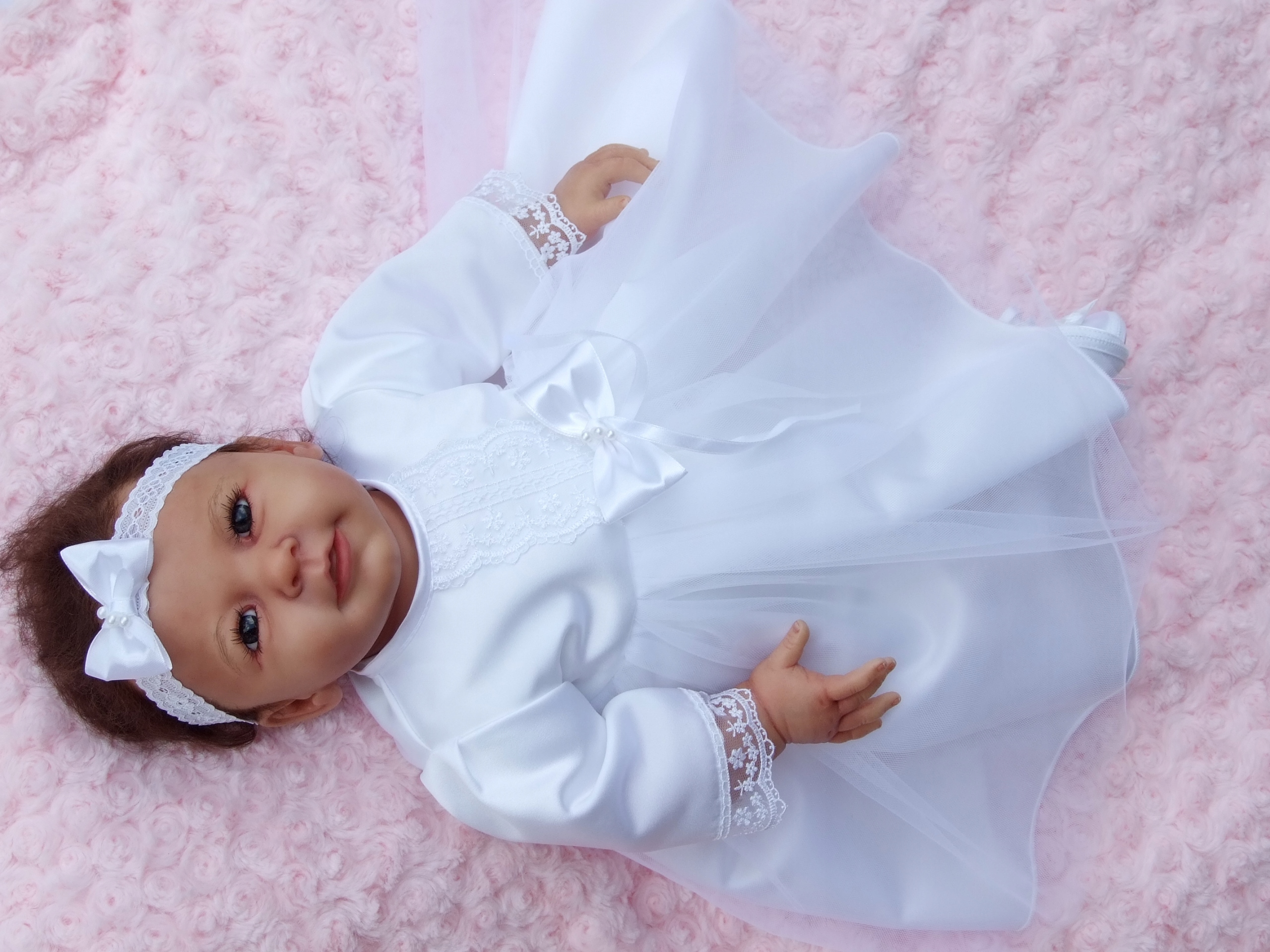 Odzież do CHRZTU-Płaszczy Sukienka Czapka Opaska Kolor biały