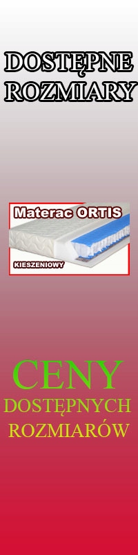 Materac Kieszeniowy ORTIS 90x200 - 7-STREF - H2 Twardość materaca H2