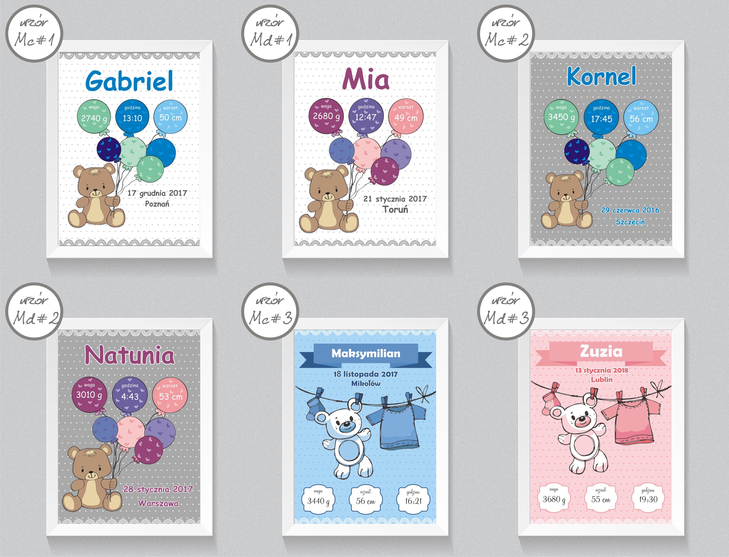 METRYCZKA A4 + RAMKA prezent NARODZINY CHRZEST !!! Bohater Inny