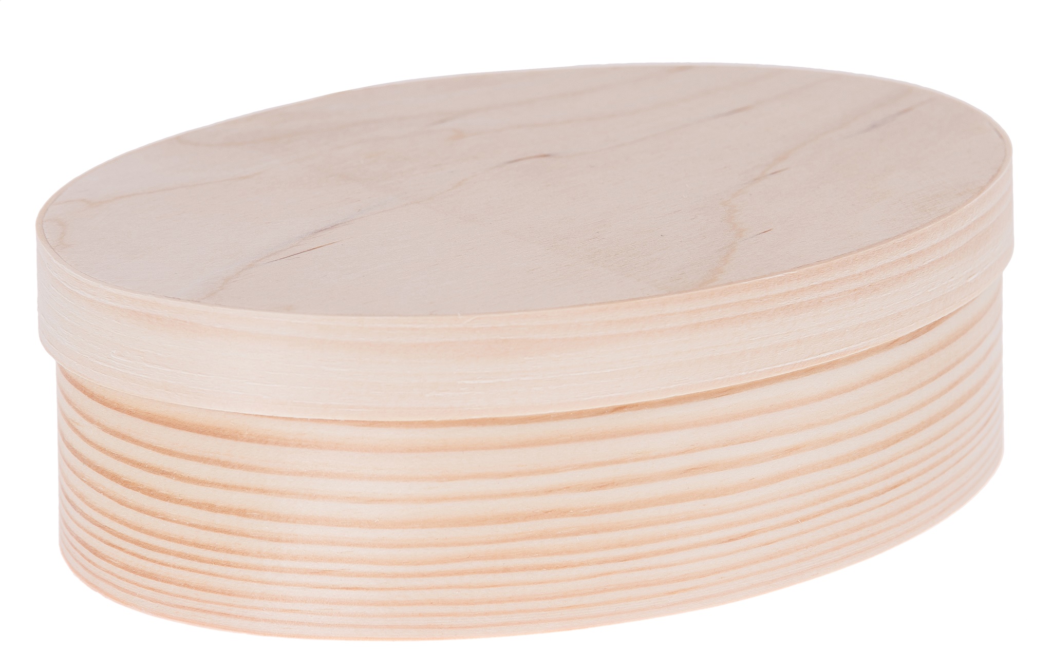 Drewniane PUDEŁKO z ŁUBY 14x9,5cm owalne DECOUPAGE Bohater brak