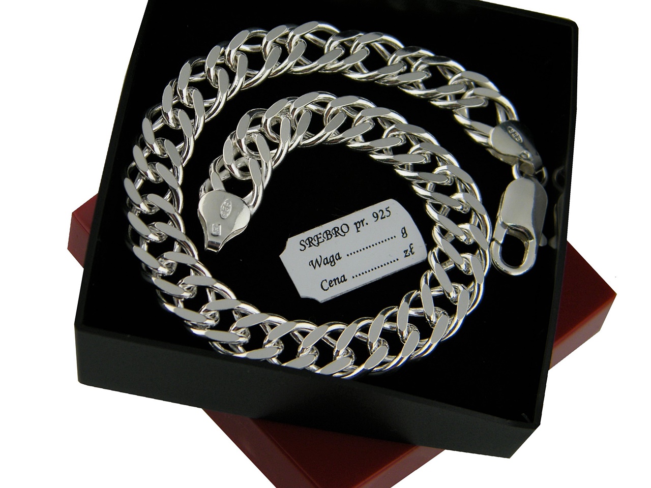 

Srebrna Bransoletka Rombo 925 8,5 mm Hurt Detal