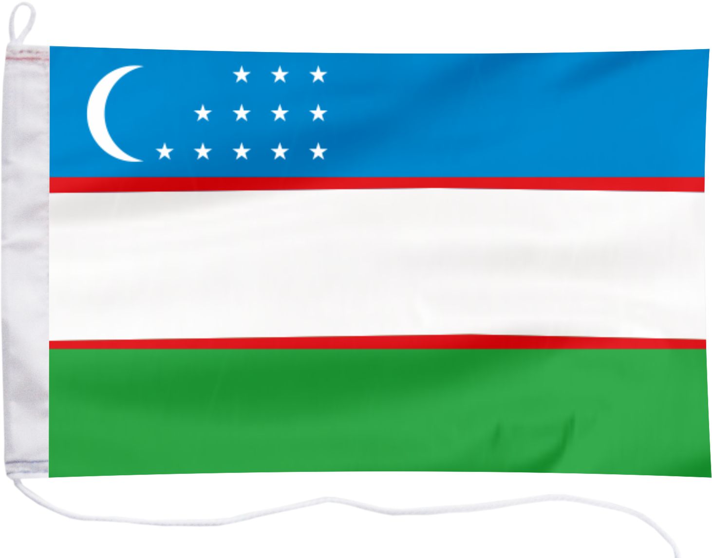 Uzbekistan Close up waving flag - HD loop