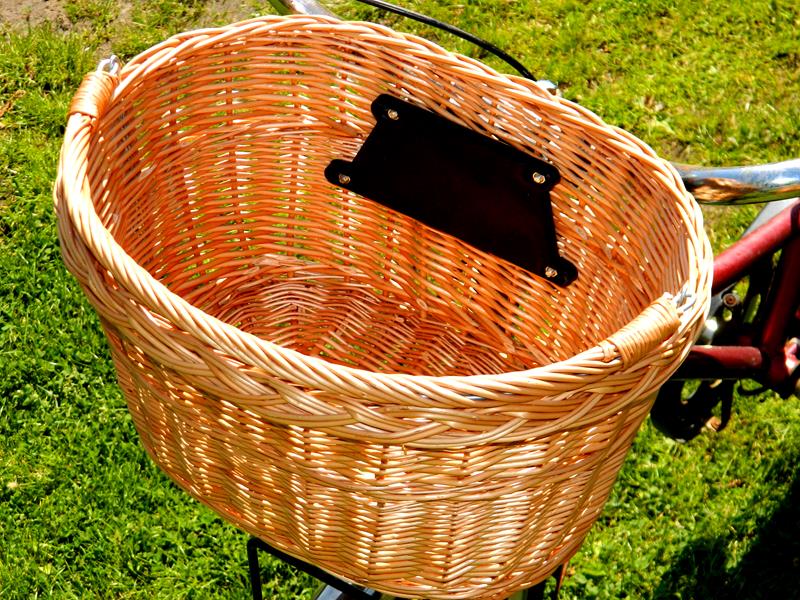 KOSZ NA ZAKUPY wiklinowy KOSZYK NA ROWER CLICK Pojemność 26 l