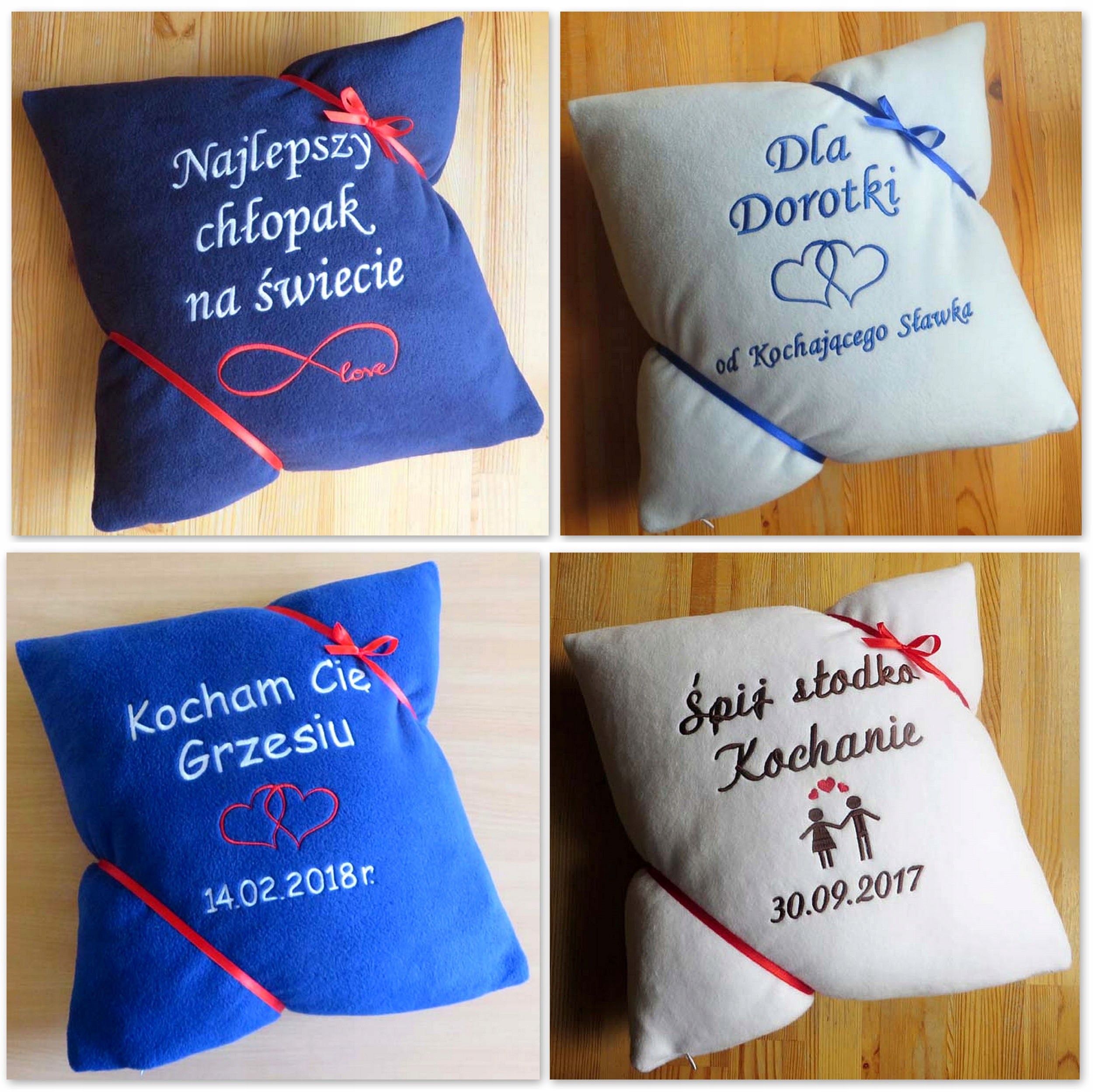 PODUSZKA z NAPIS prezent WALENTYNKI chłopak niego Materiał wypełnienia włókna poliestrowe