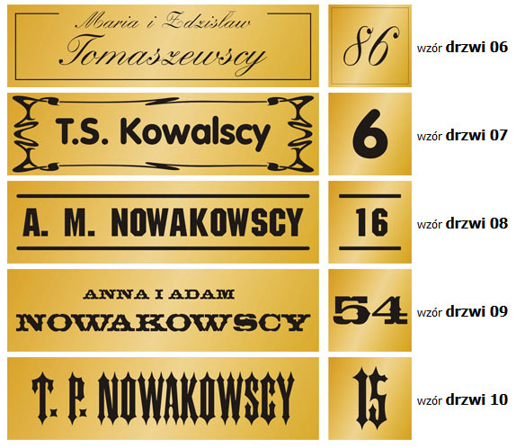 Twoja tabliczka, na drzwi, biuro, szyld, grawerton Materiał wykonania metal