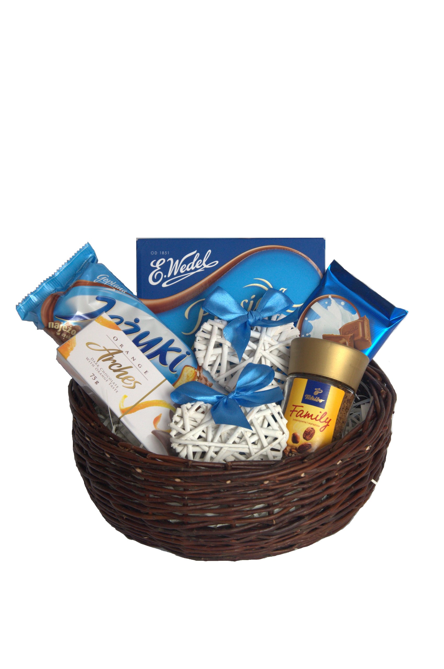 Kosz biznesowy upominek firmowy kosz słodyczy