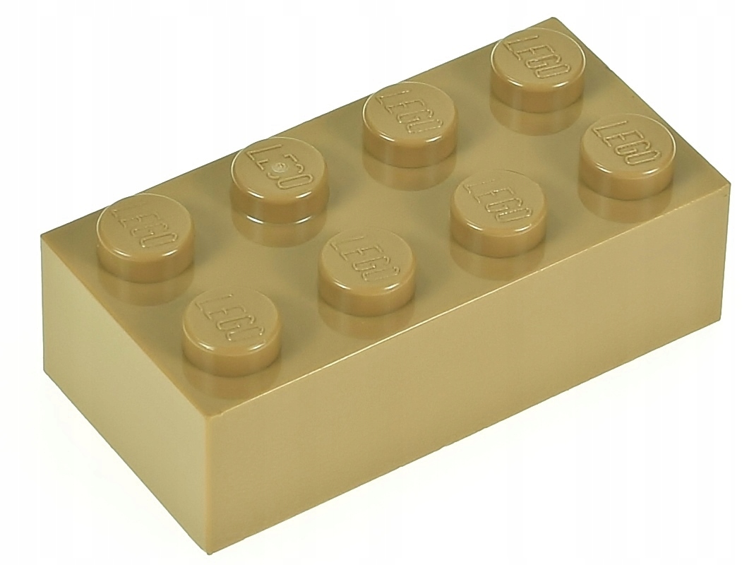 

Lego Klocek zwykły 2x4 3001 dark tan 4 szt.