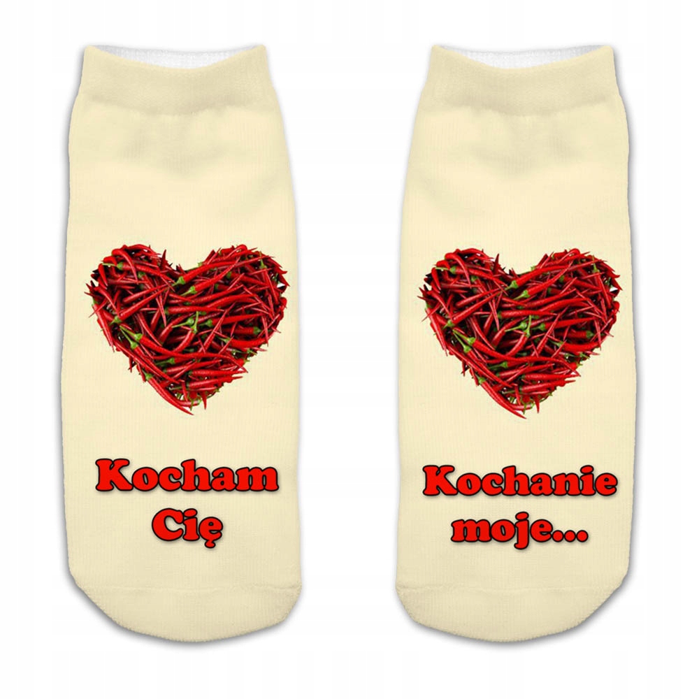 

Skarpetki Stopki Walentynki Serca Love Pl