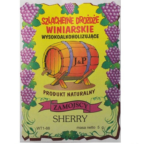 SHERRY DROŻDŻE ZAMOJSCY DO WIN CIĘŻKICH