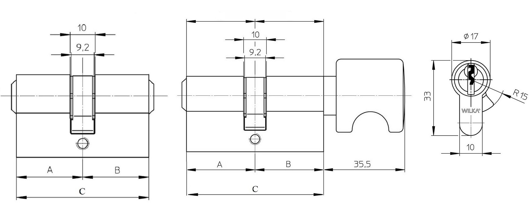 Kpl. wkładek Wilka kl. C Premium 30/45 + G30/45 Marka Wilka