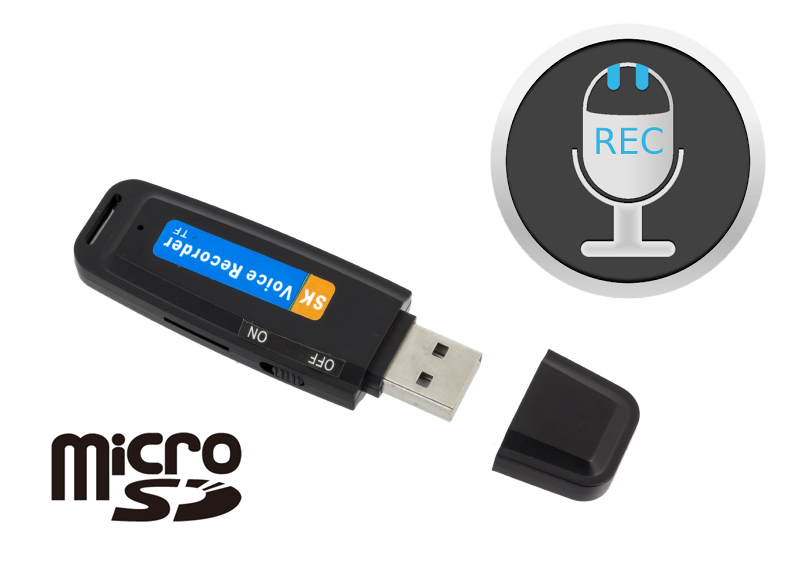 DYKTAFON MINI PODSŁUCH SZPIEG PENDRIVE DYSKRETNY REJESTRATOR MICROSD AK288A EAN (GTIN) 5907621811068