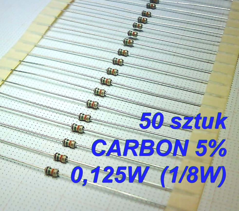 |STcs| Rezystory 0,125W 1/8W 5k6 _x50szt