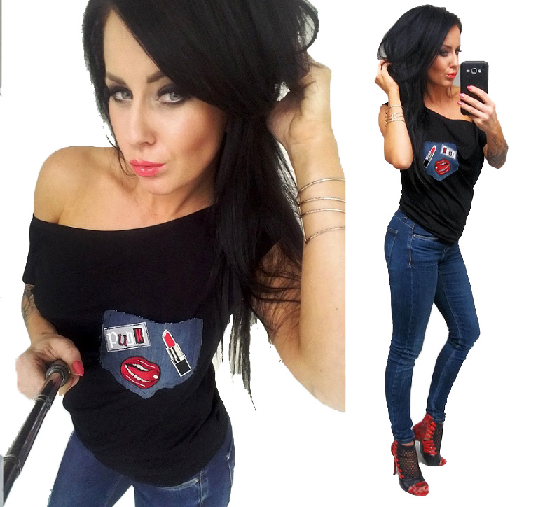 

LipMar Luźna punk jeans dżins kieszonka L 40