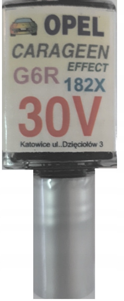 

Opel 30V G6R 182X Carageen Lakier Zaprawka Do Rys
