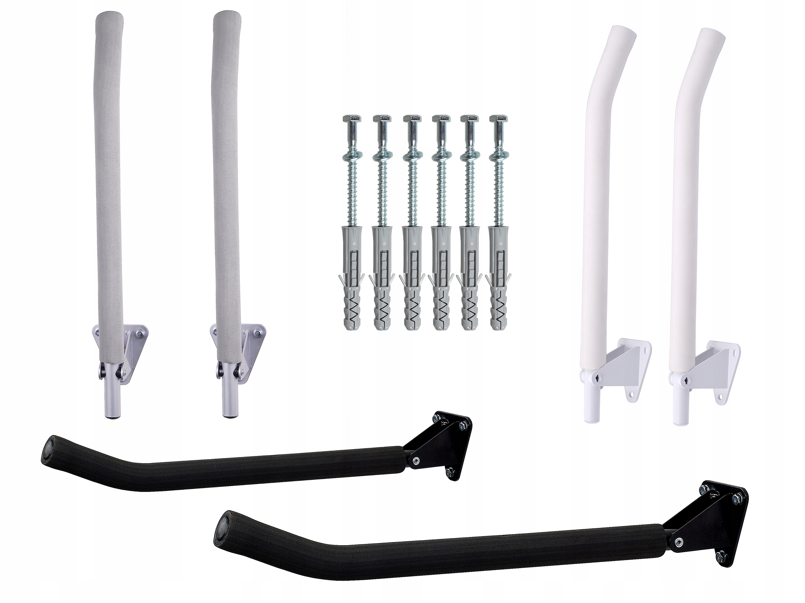 WIESZAK ŚCIENNY NA ROWER ROWERY NARTY UCHWYT WS02 Materiał dominujący metal