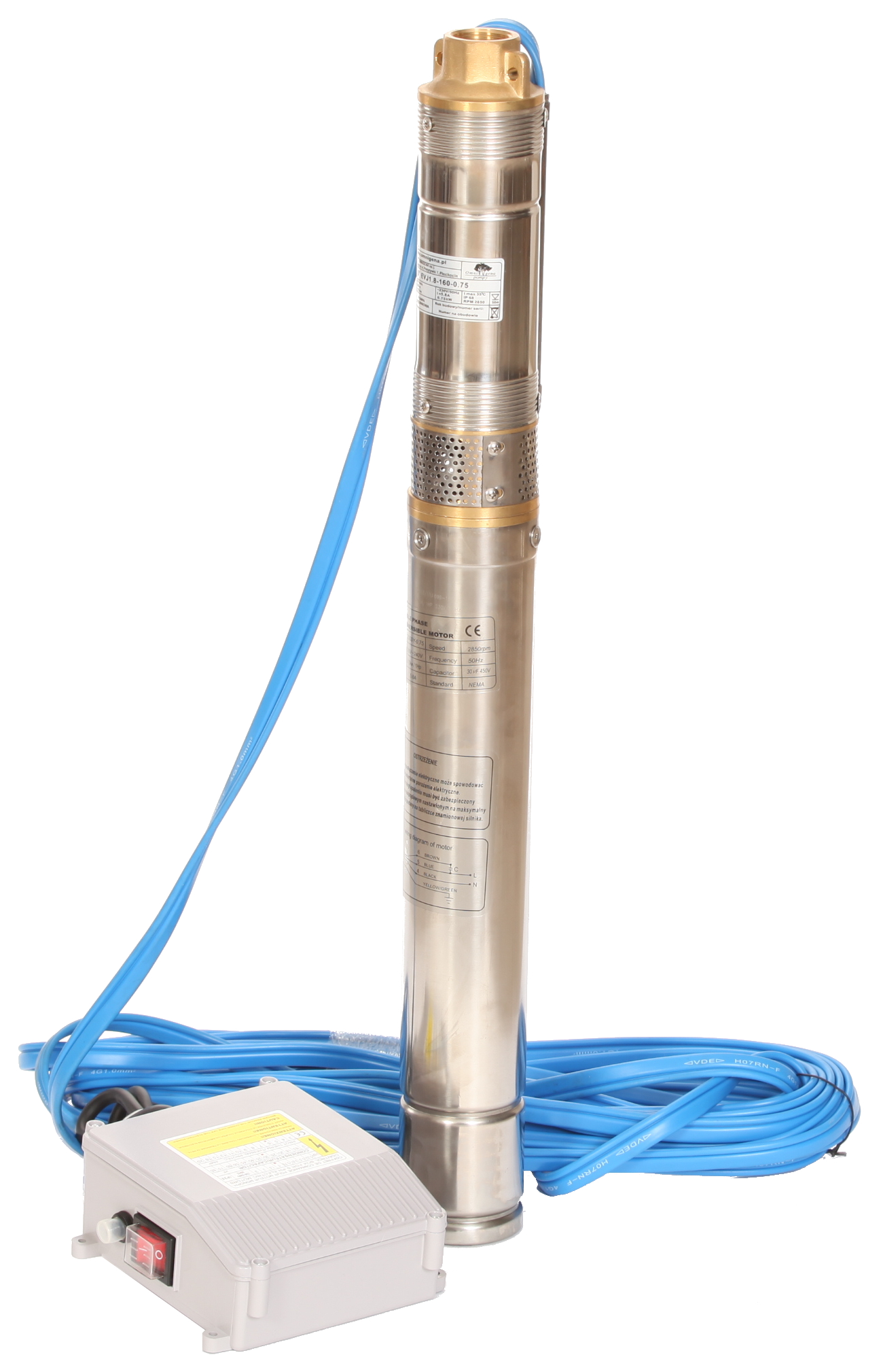 Pompa głębinowa 3" EVJ 1,8-160-0,75 HYDROS