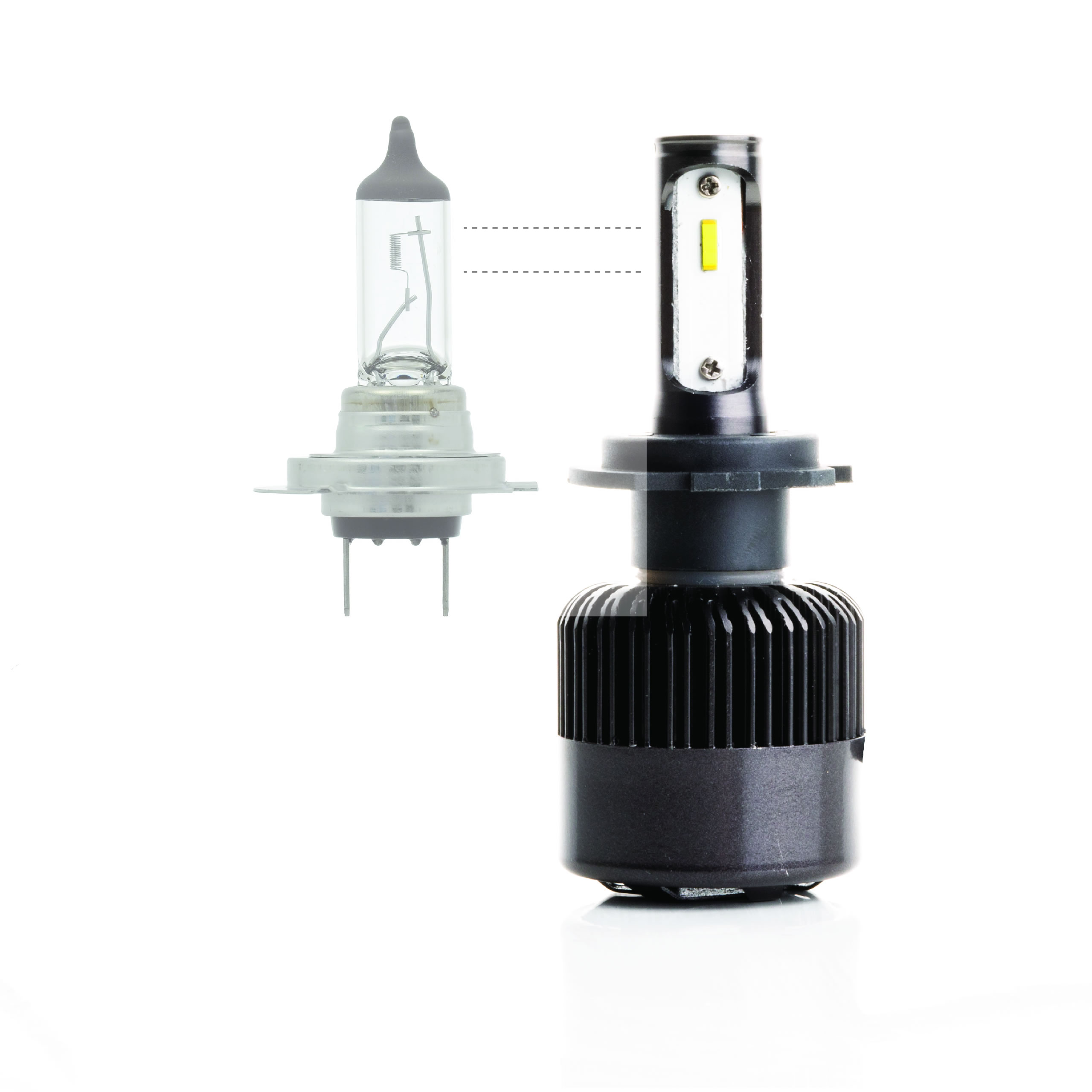 MOCNE Zarowki LED H7 MOTOCYKL WENTYLATOR FlipChip Part number 5902537814264