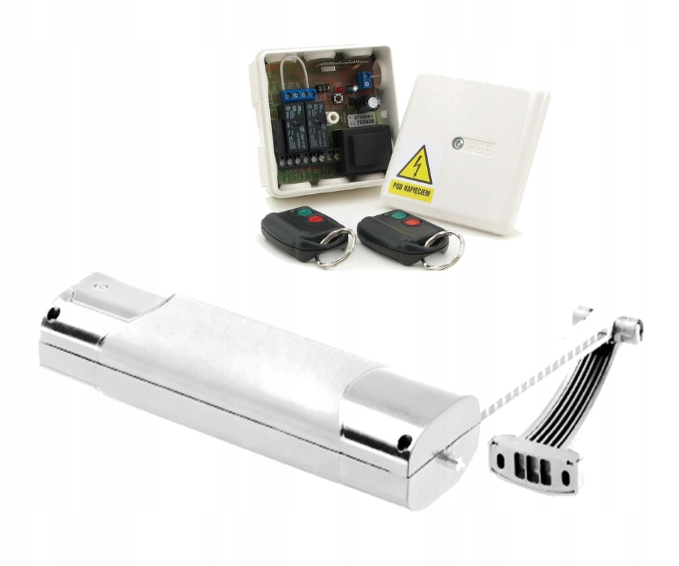 SMART 230V ОКОННЫЙ ПРИВОД БЕЛЫЙ РАДИОПРИЕМНИК 2 ПУЛЬТА ДИСТАНЦИОННОГО УПРАВЛЕНИЯ