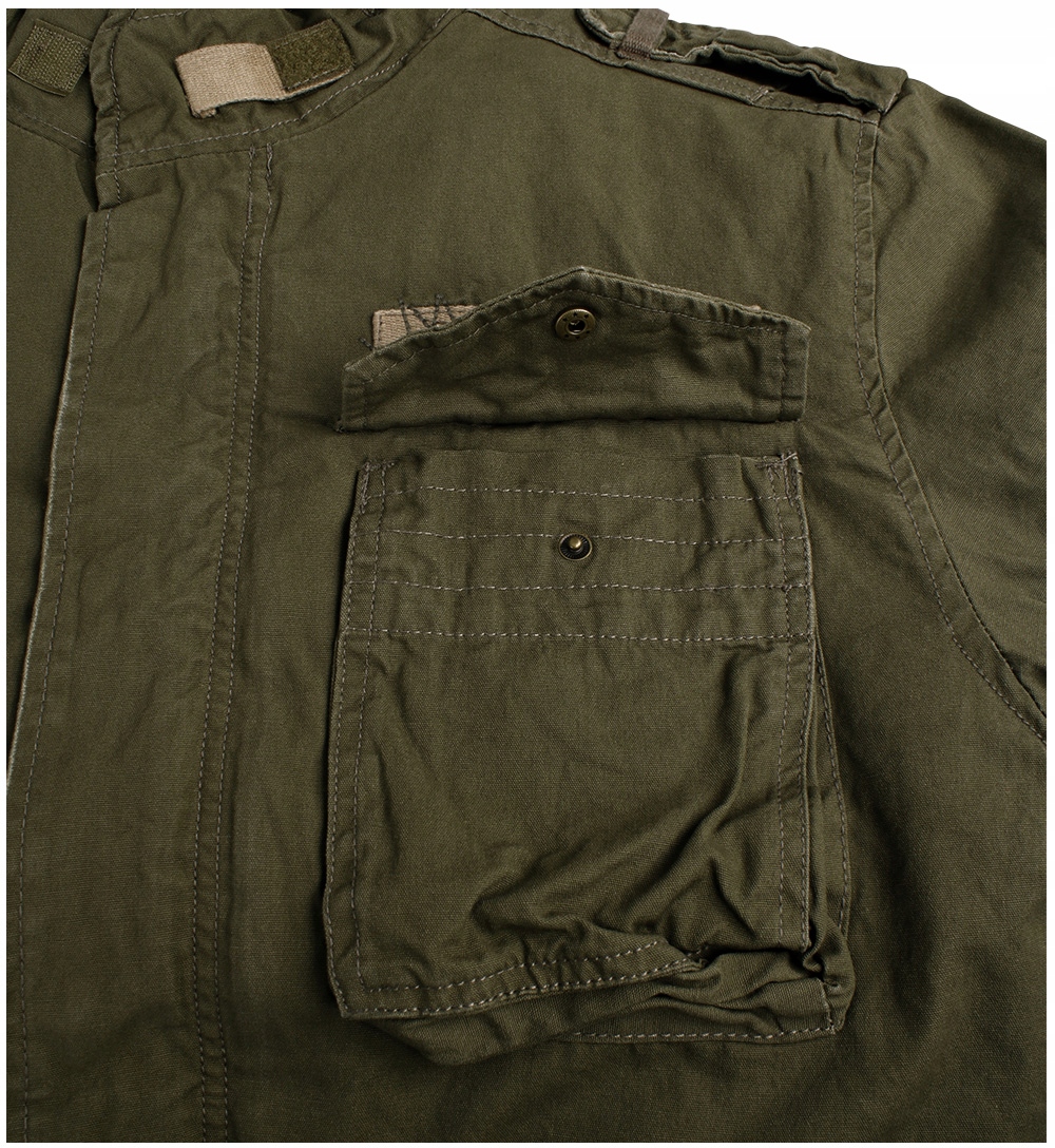 KURTKA MĘSKA WOJSKOWA BRANDIT M65 GIANT PARKA 3w1 OLIVE 6XL Materiał dominujący bawełna