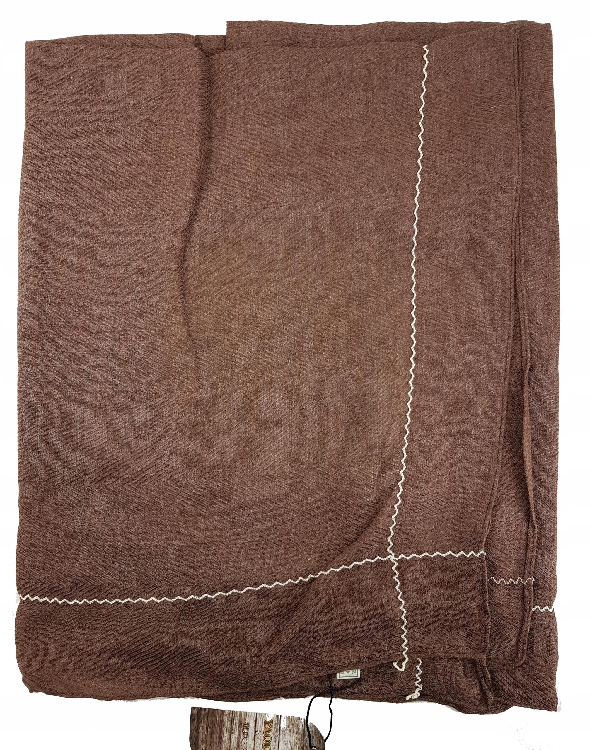 UNIWERSALNY LNIANY SZAL CHUSTA Z DROBNYM HAFTEM Marka inna