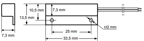 SATEL K-1 BR CZUJKA MAGNETYCZNA DO OKIEN DRZWI Marka Satel