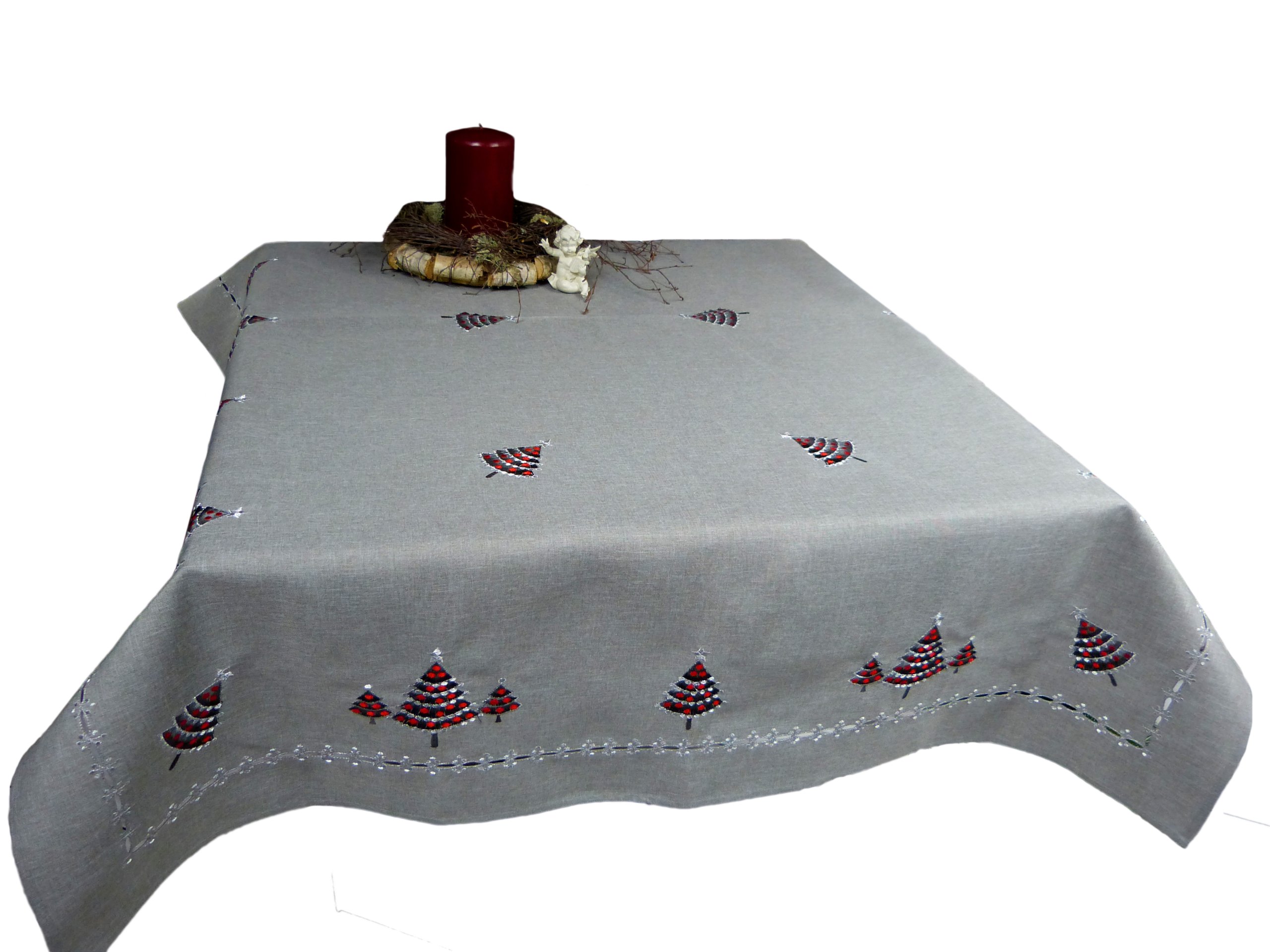 Obrus na štedrovečerný stôl 150 x 280 cm popol Darček
